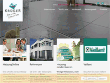 Tablet Screenshot of krueger-bad.de